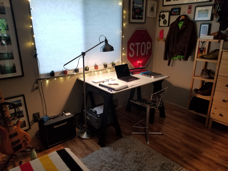 Please ignore the unpainted section of wall that somebody never got around to covering with trim
